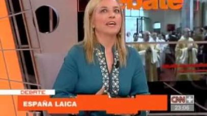 Yolanda Vaccaro en CNN Plus habla sobre la visita a España del Papa Benedicto XVI. Video
